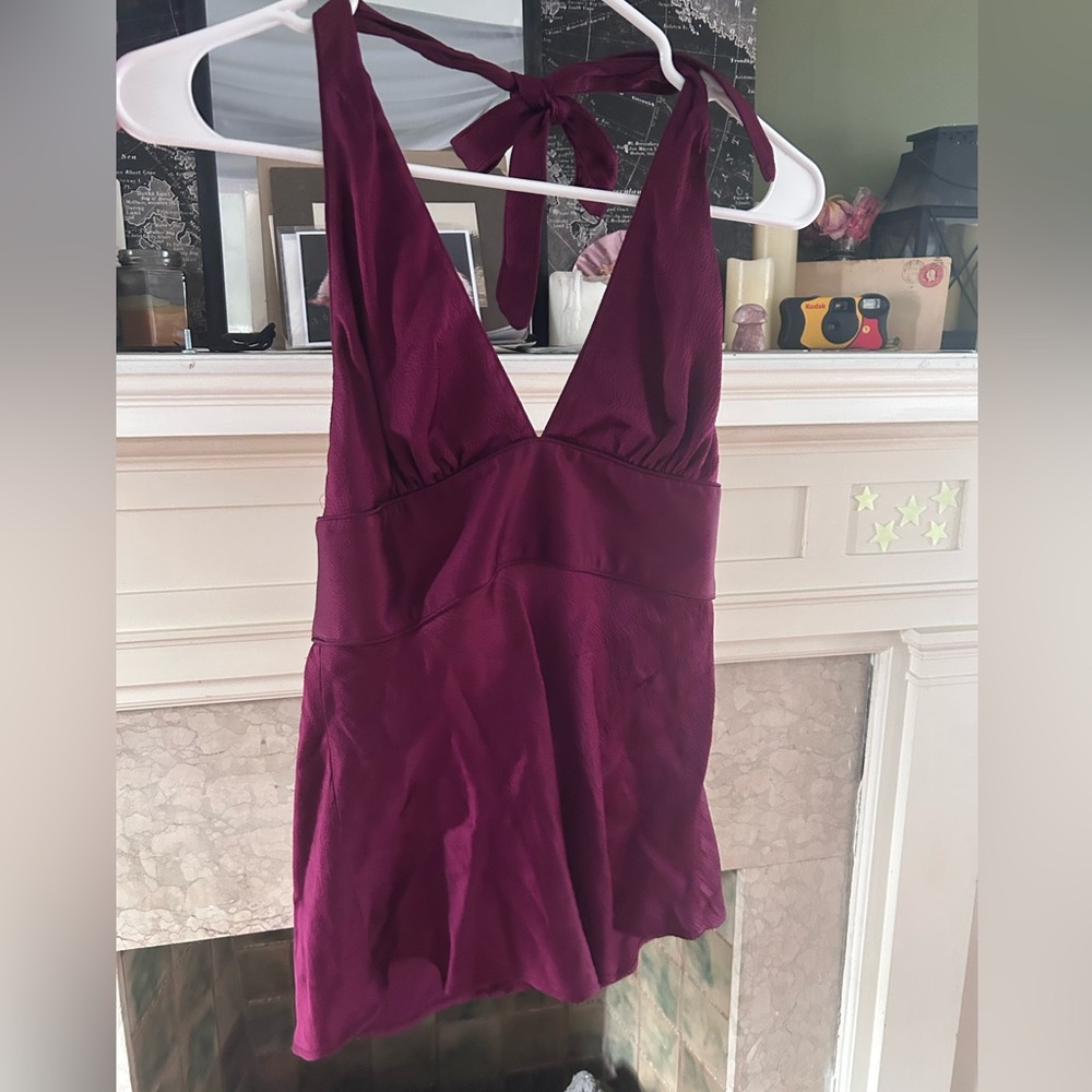 Silk Halter Top